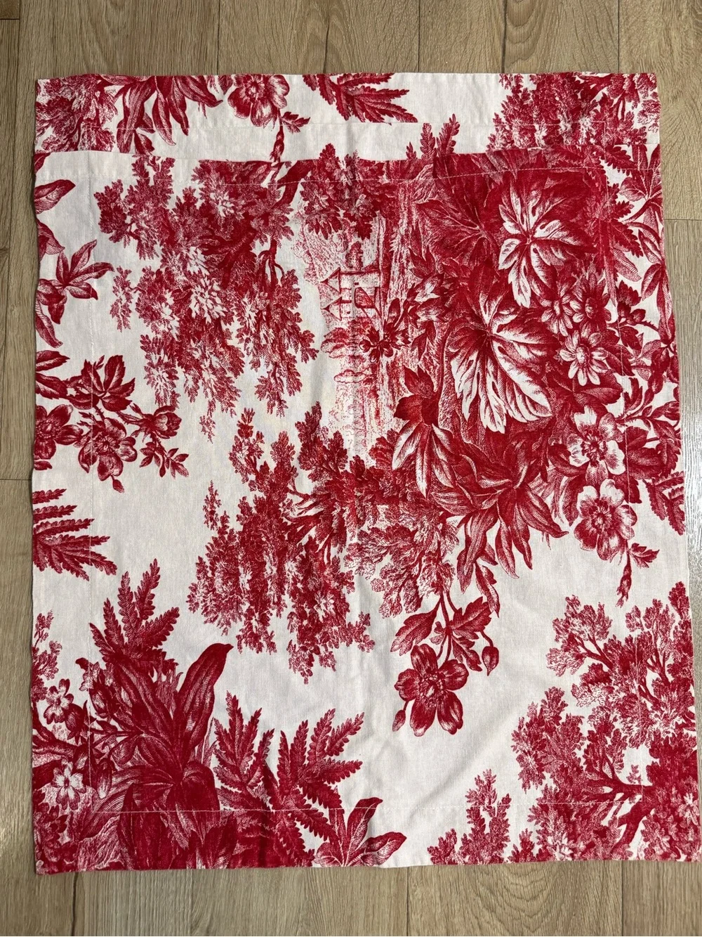 POTTERY BARN country Toile English Village Cotton and Linen PILLOW SHAM